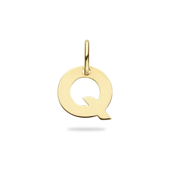 Initial Charm Bedel - 14k Solid Gold - free