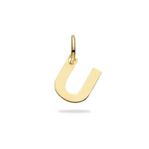 Initial Charm Bedel - 14k Solid Gold - free