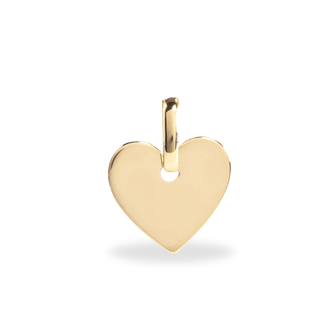 14k Personalized Single Mini Charms with Initial - 14k Gold