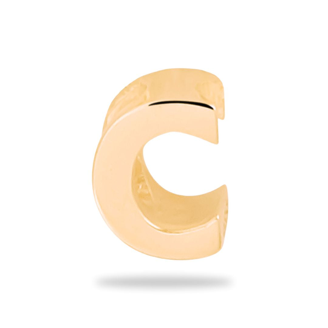 Lettre de charme - Plaqué or 18 carats