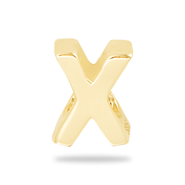 Charm letter - 18k gilded