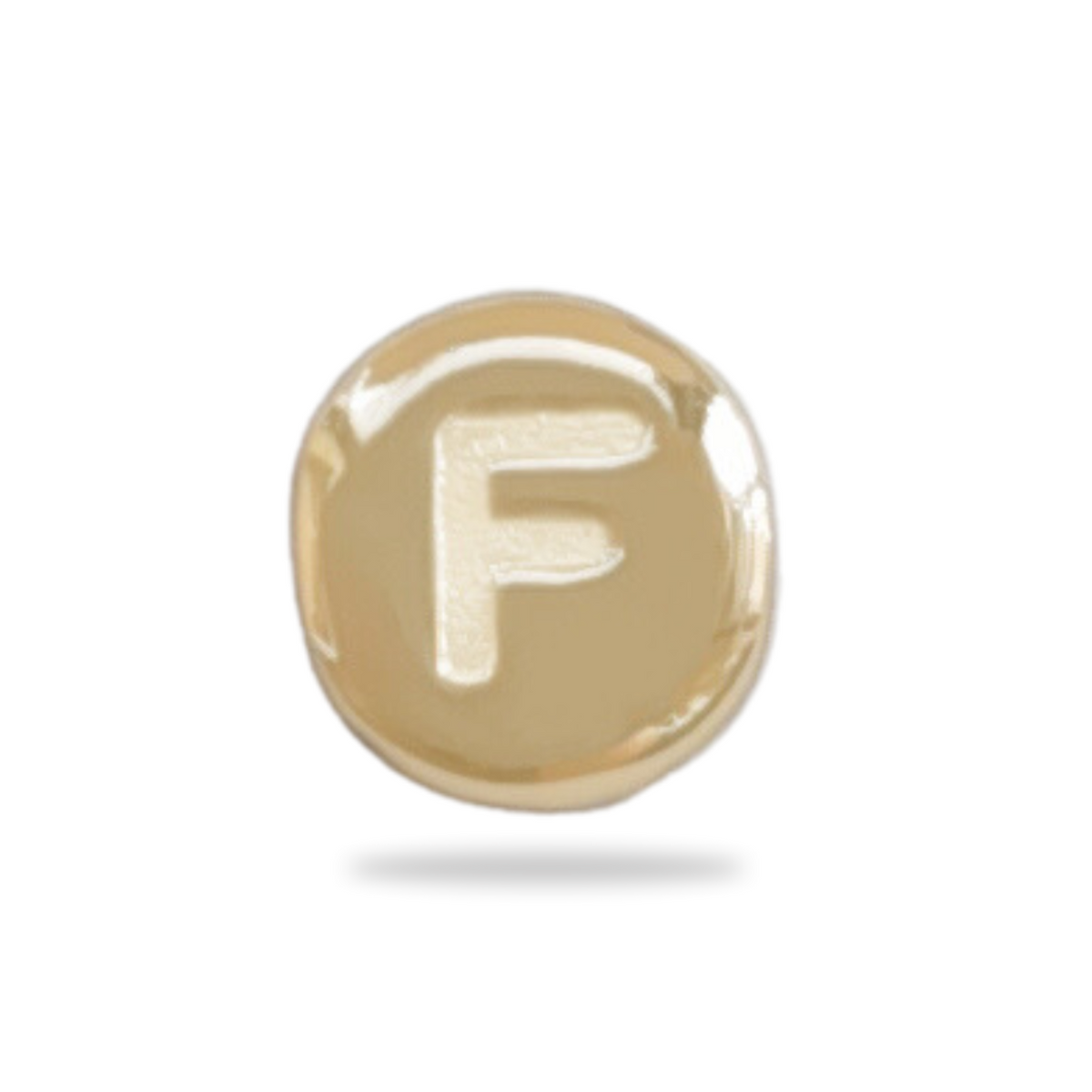 Charm Perle initiale - Plaqué Or 18 carats