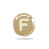 Charm Perle initiale - Plaqué Or 18 carats