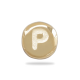 Charm Perle initiale - Plaqué Or 18 carats