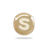 Charm Perle initiale - Plaqué Or 18 carats