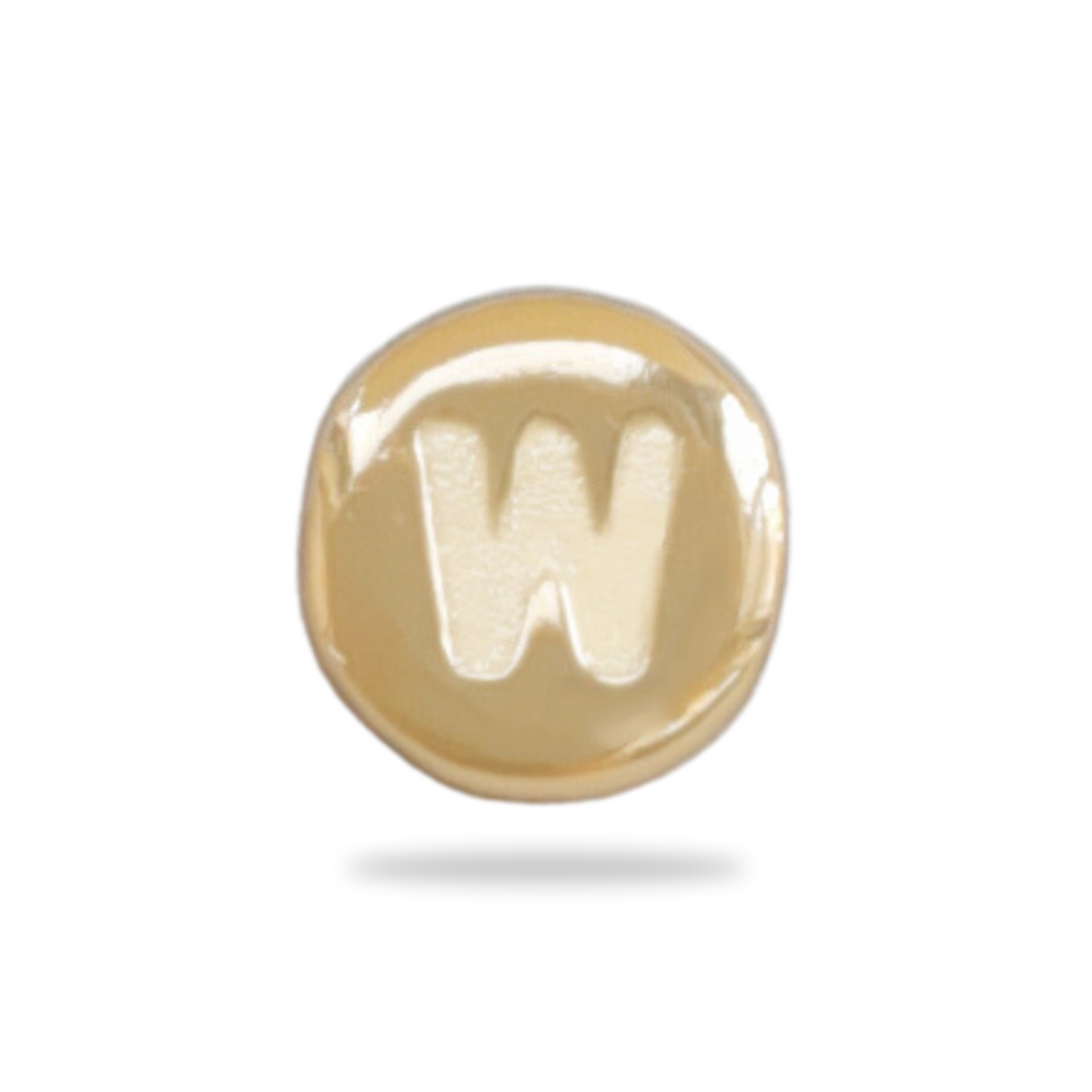 Charm Perle initiale - Plaqué Or 18 carats