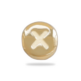 Charm Perle initiale - Plaqué Or 18 carats