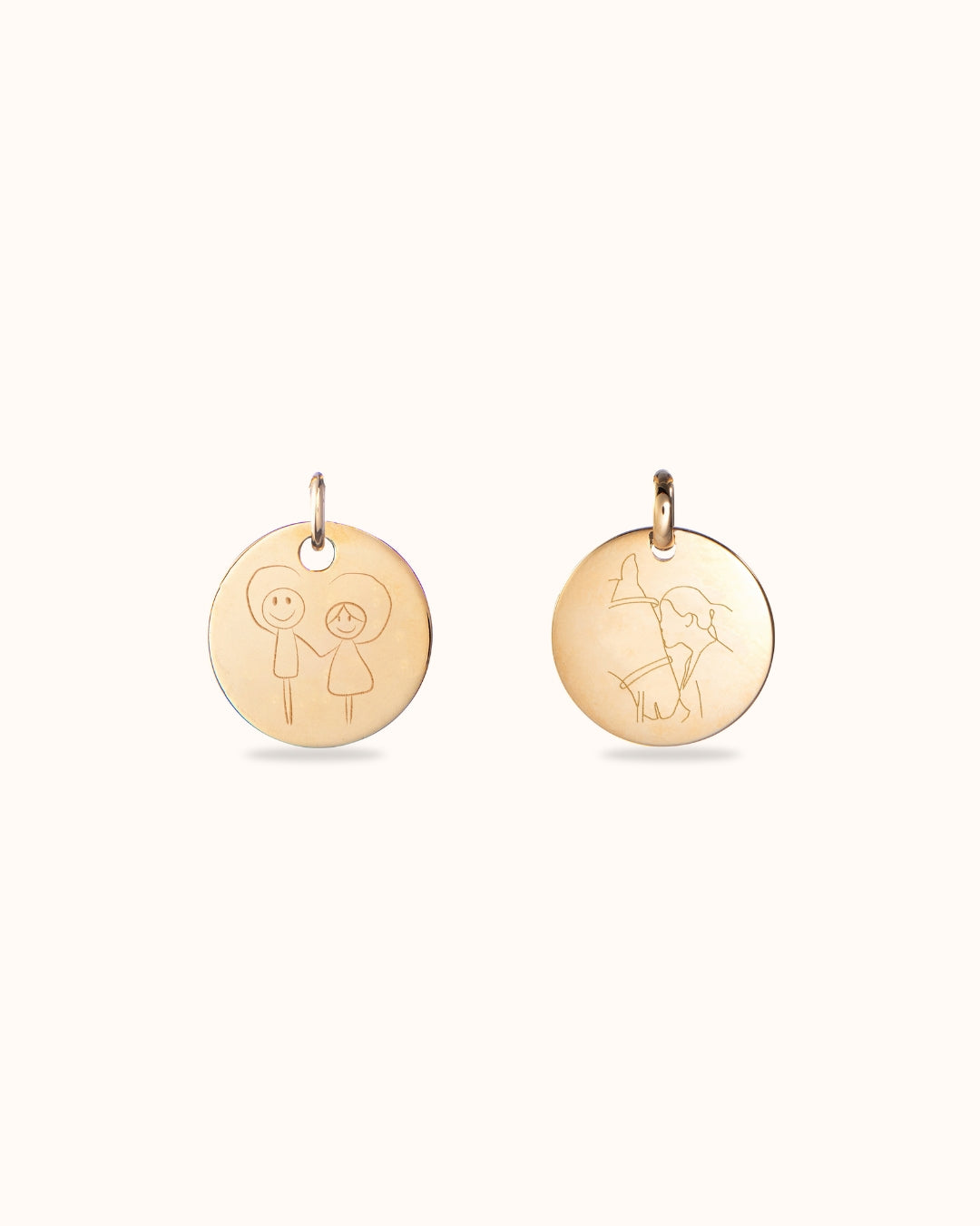 Illustration Charm - Gold plated