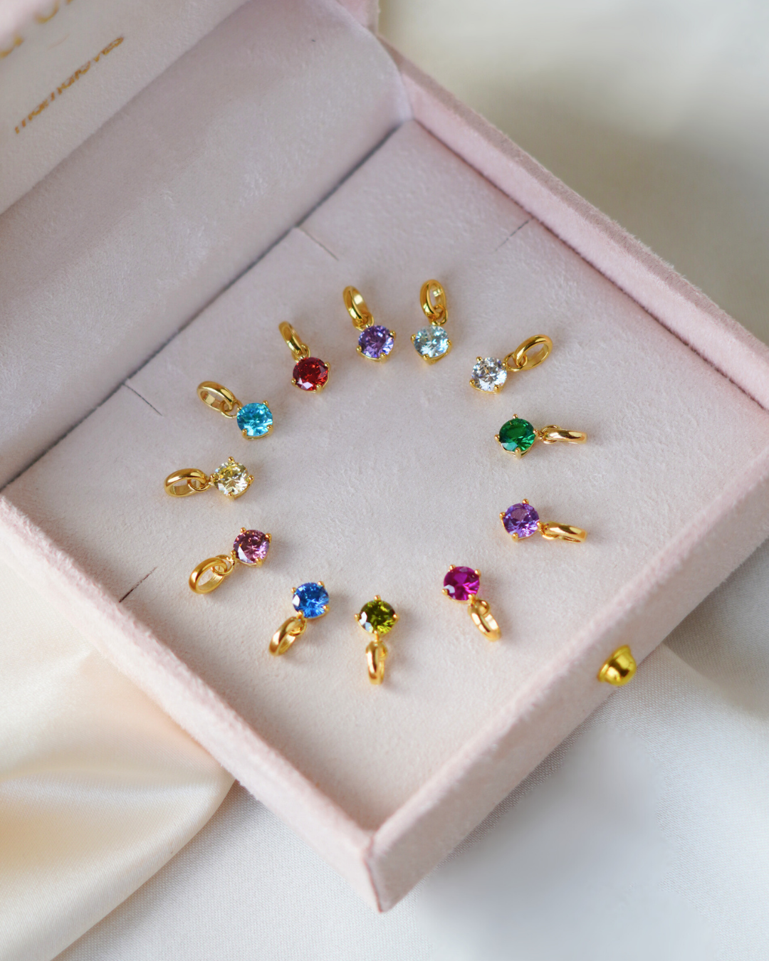 Single Charm Birthstone - Gold plated