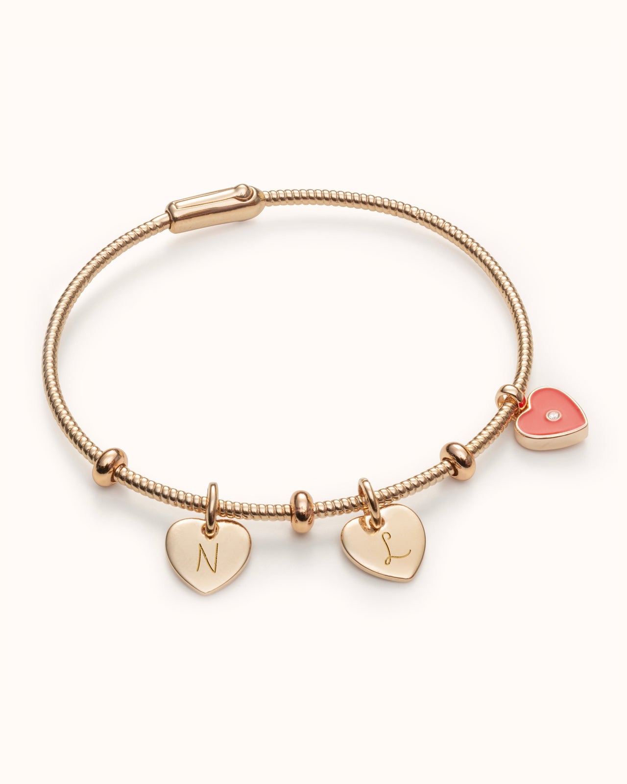 Charm Bangle Love - 18k Verguld Goud