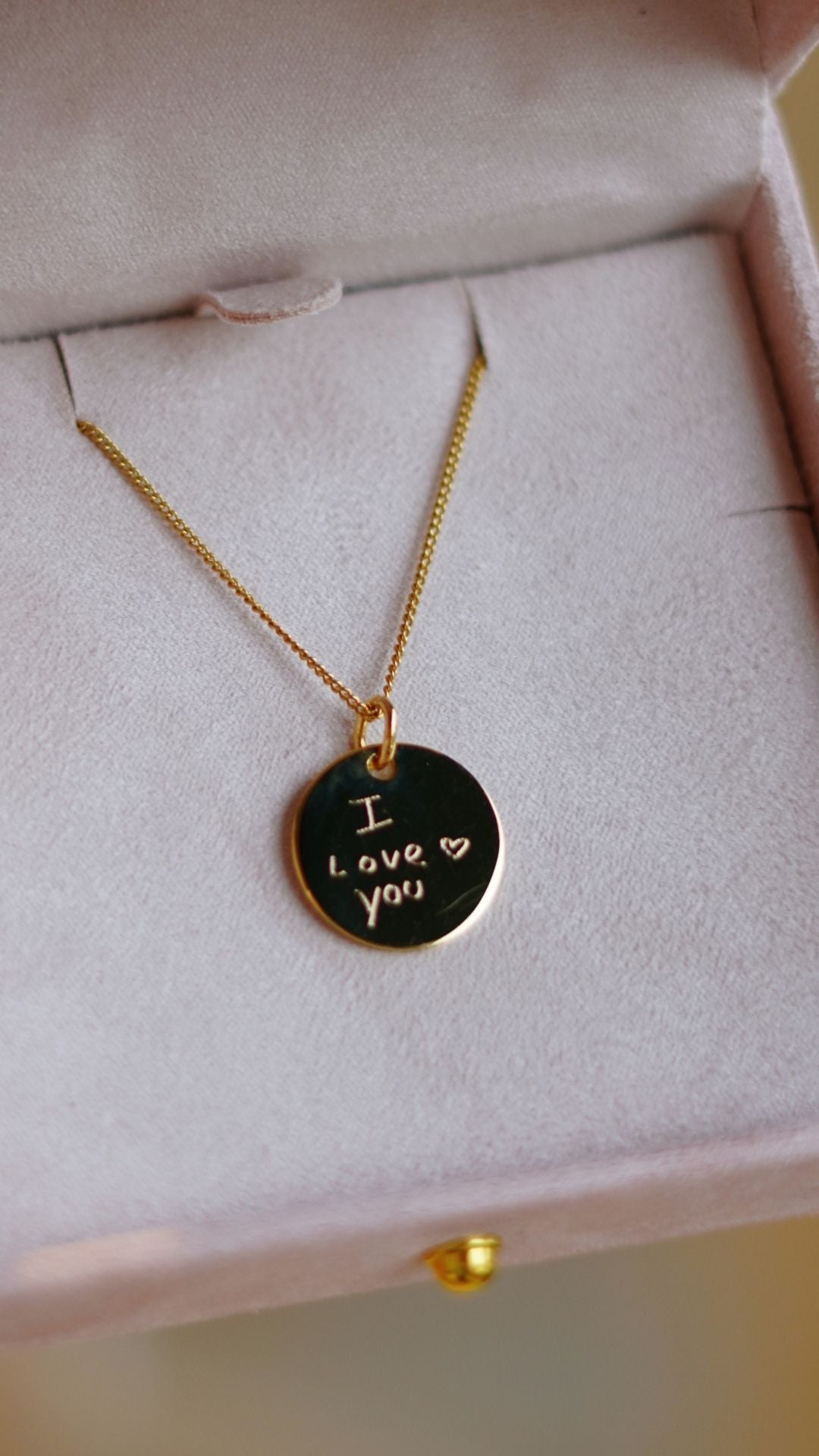 Love Note Necklace - Gold plated