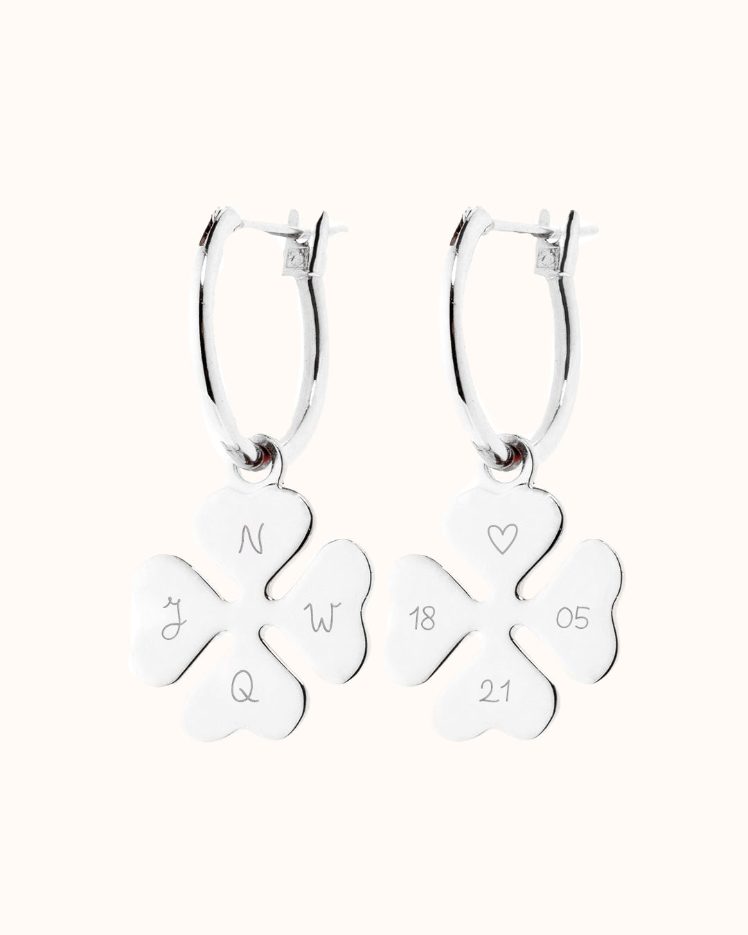 Lucky Charm Earrings - Silver