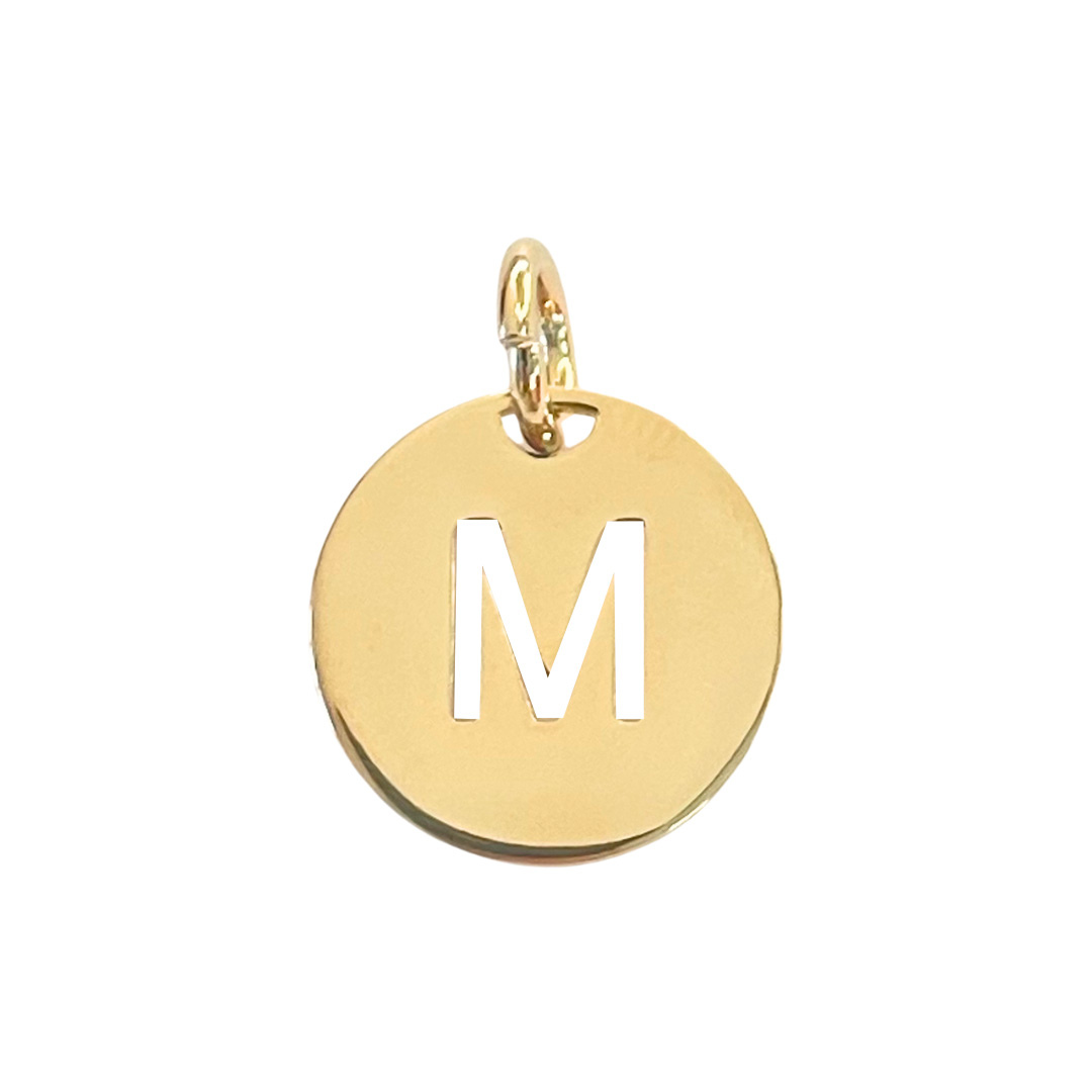 Ketting Open Initial - Verguld