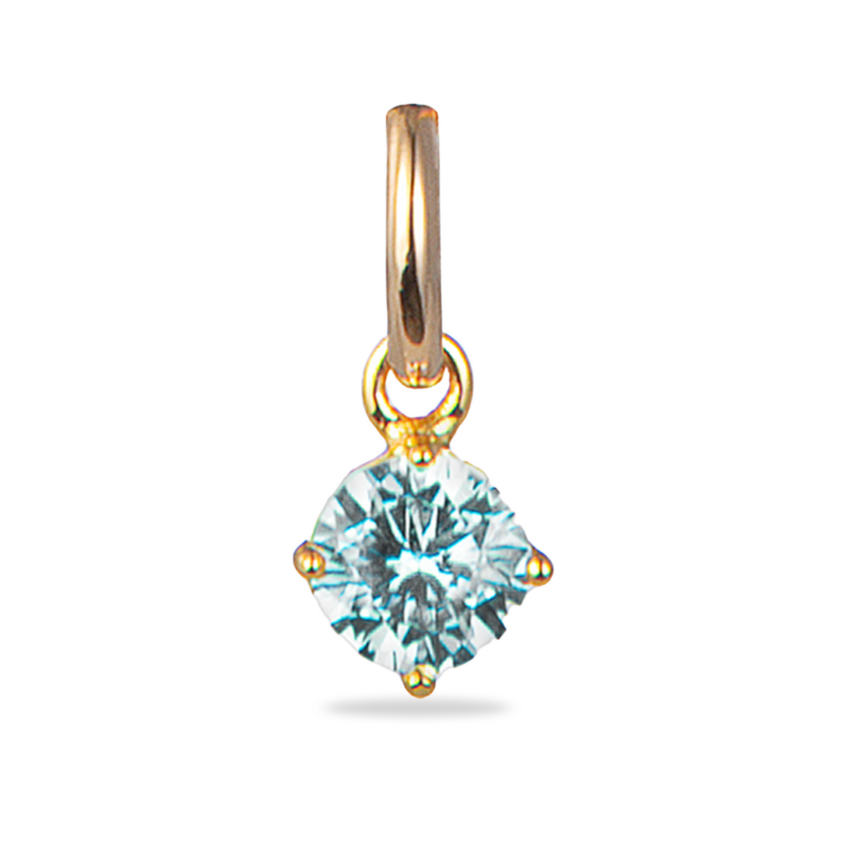 Losse Birthstone Charm Bedel - Verguld - Geboortesteen