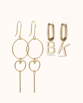 Magical Mom Earring Set - Stainless steel gold