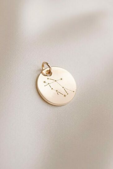 Constellation Zodiac Sign Necklace - Gold plated