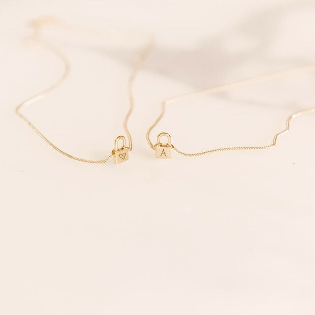 Lock Your Love Ketting - 18k Verguld