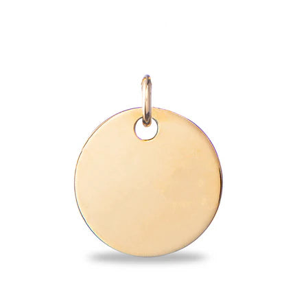 Coin Flat Necklace - Gold plated