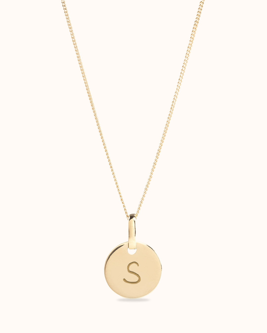 14k Mini Coin Ketting - 14k Solid Gold