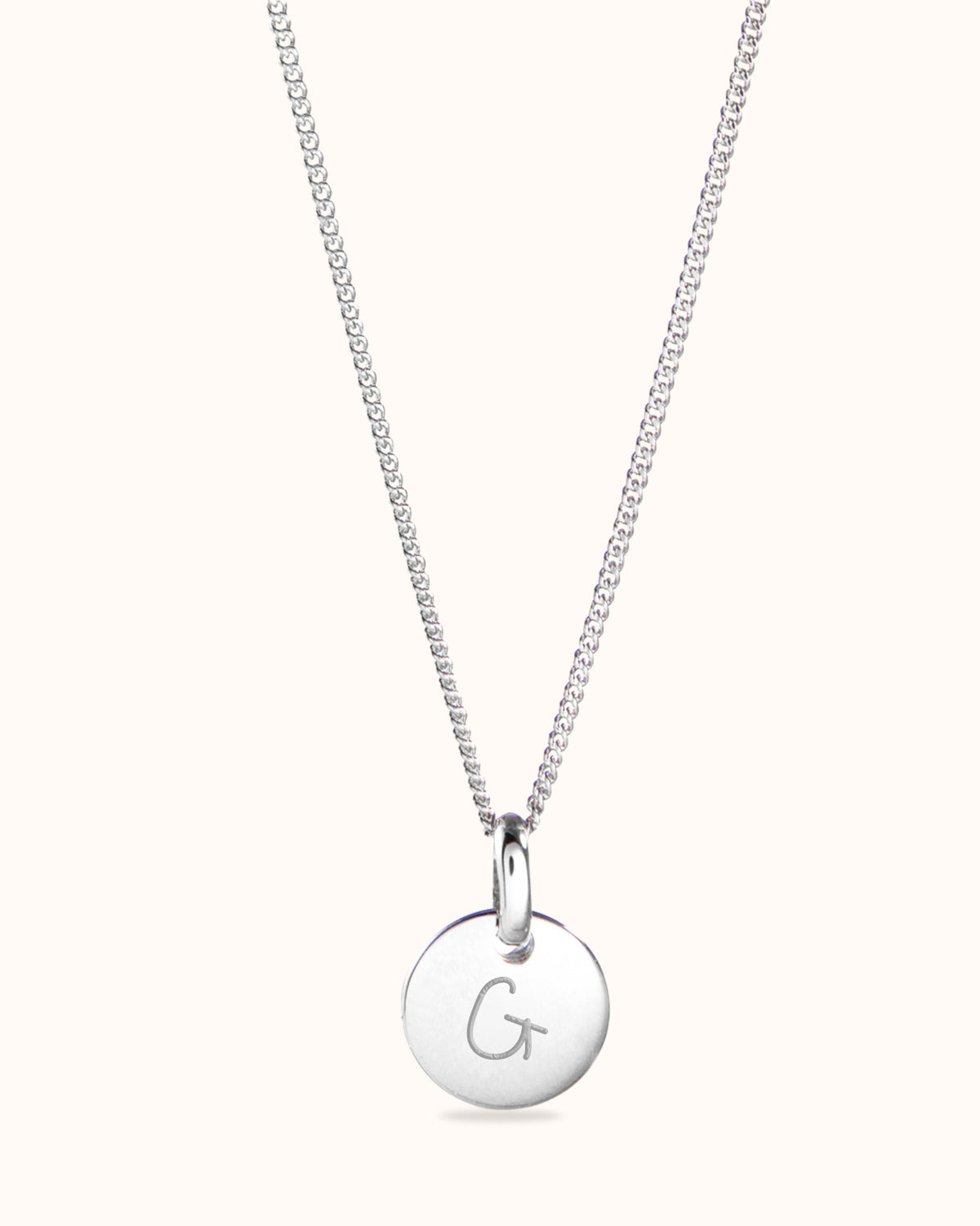 Mini Coin Necklace - Silver