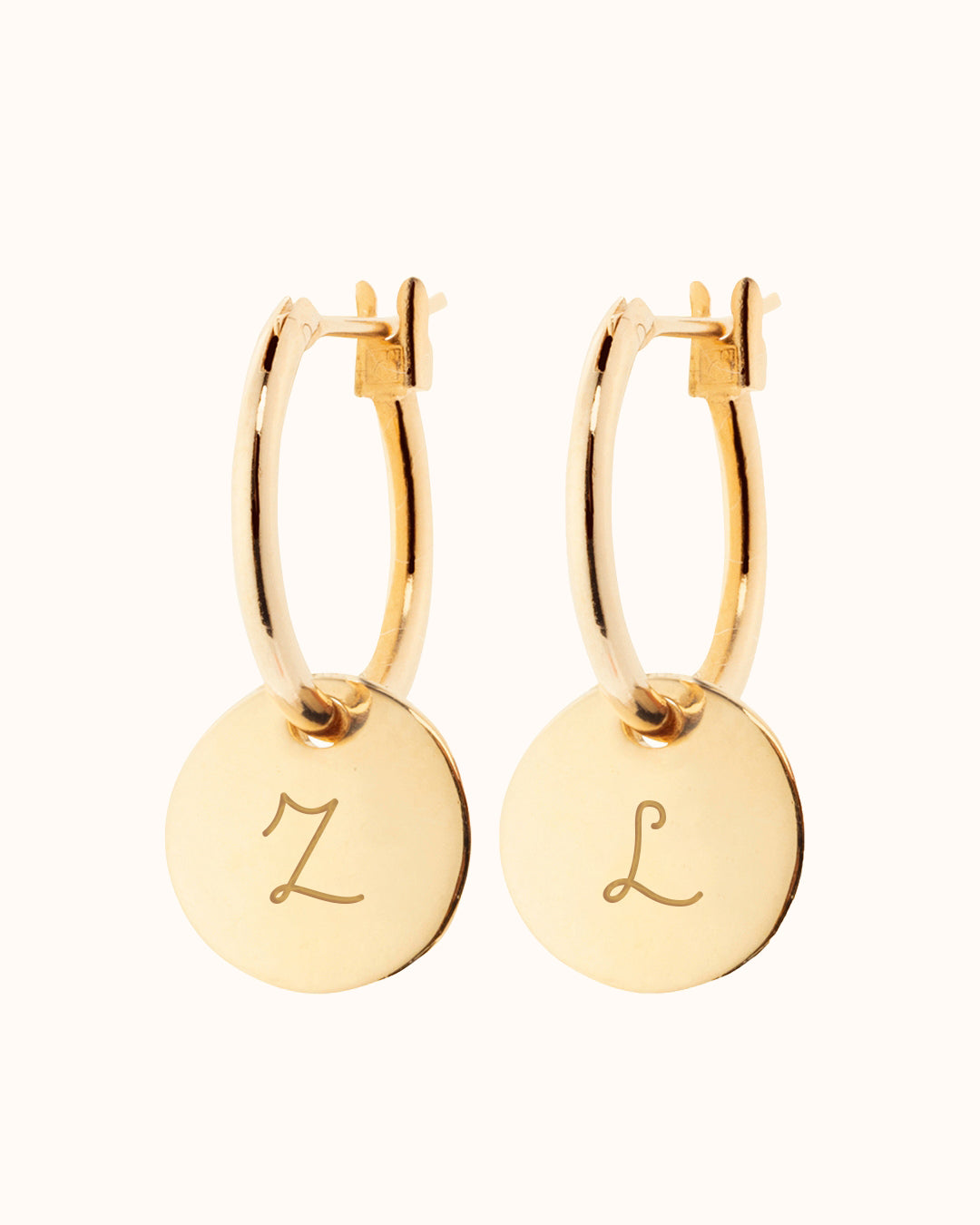 Mini Coin Earrings - Gold plated