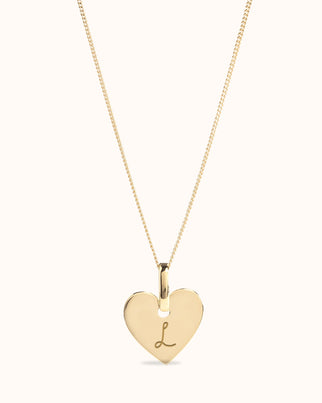 14k Mini Heart Necklace - 14k gold