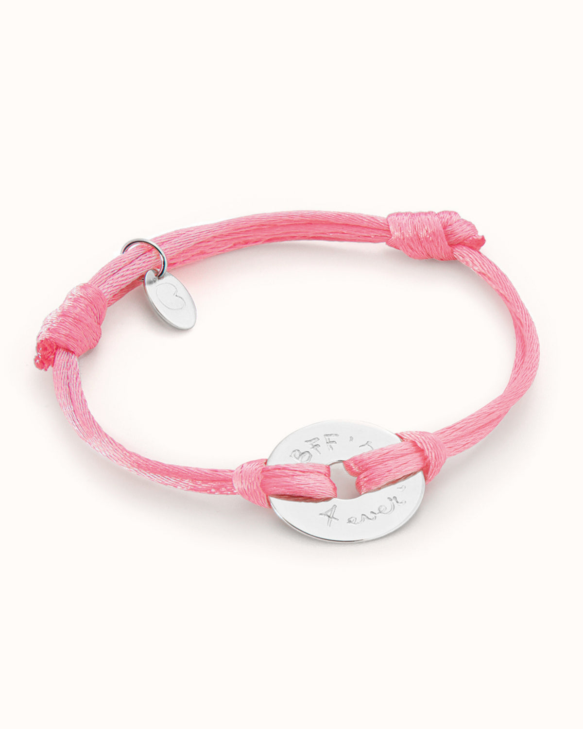 Bracelet Mini Disque Ouvert - Argent