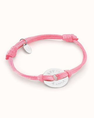 Bracelet Mini Disque Ouvert - Argent