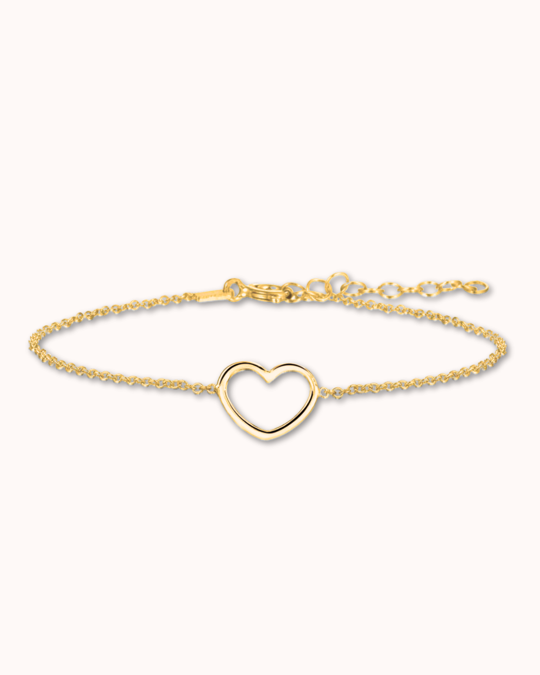 Mini Open Heart Bracelet – Gold-Plated