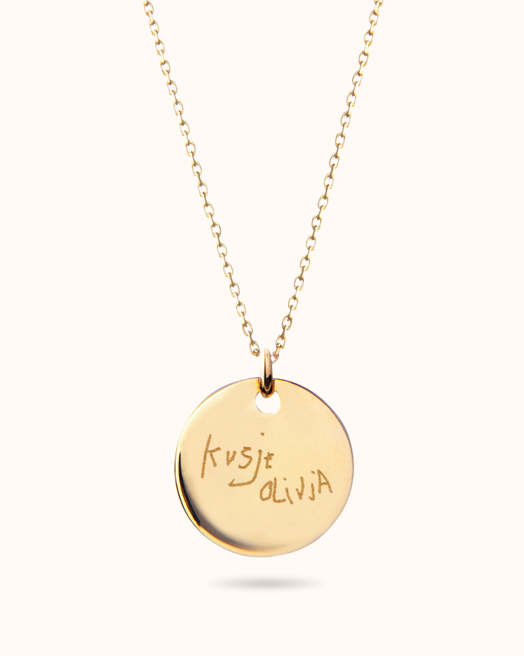 Collier Mon Propre Dessin - Plaque or 18 carats