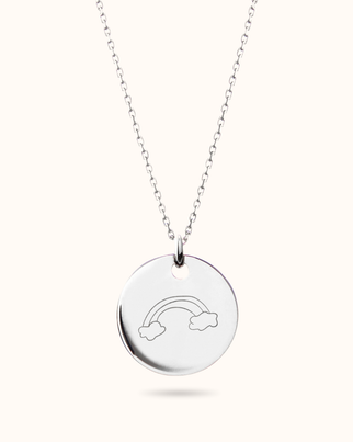 Meine eigene Zeichnung Kette - Silber