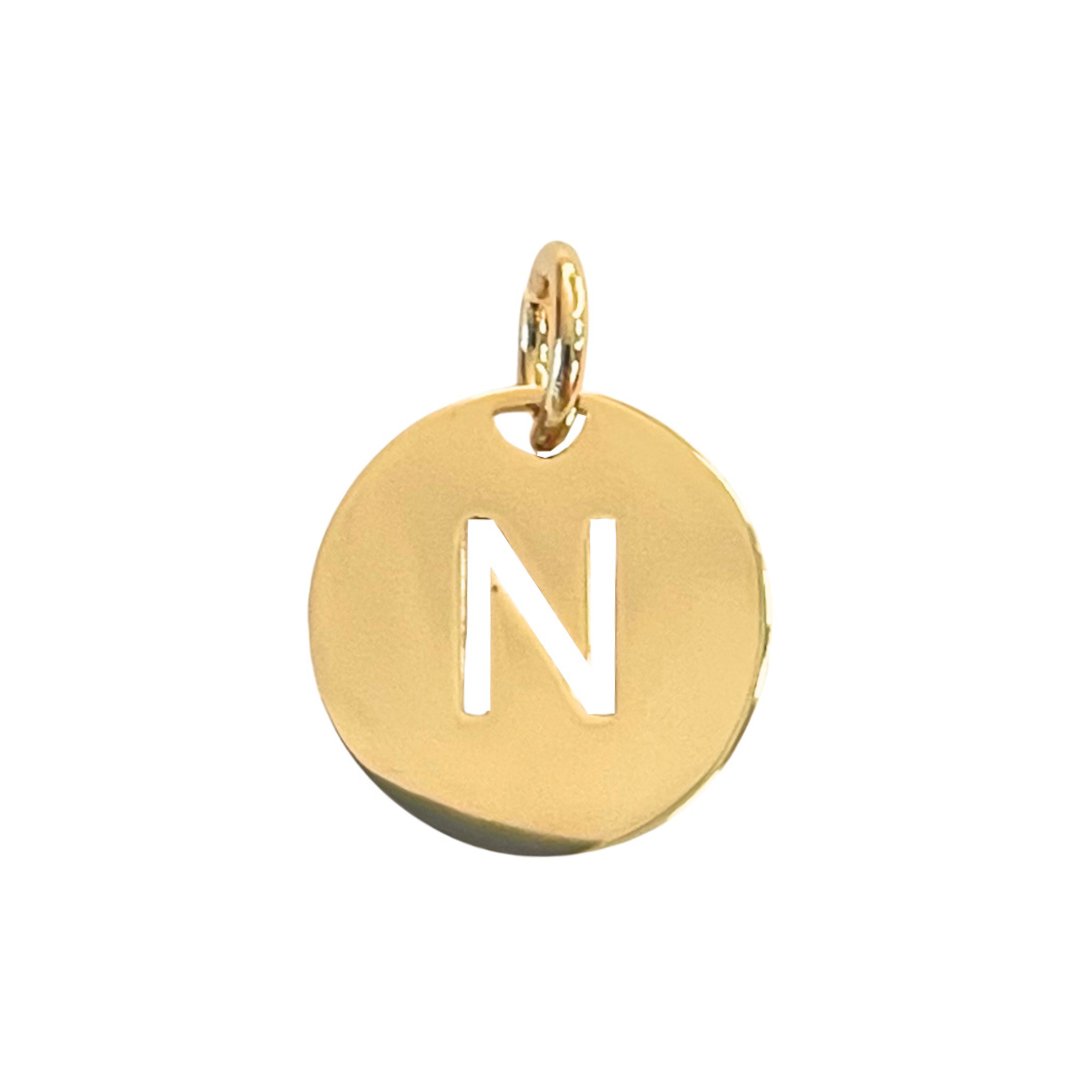 Ketting Open Initial - Verguld