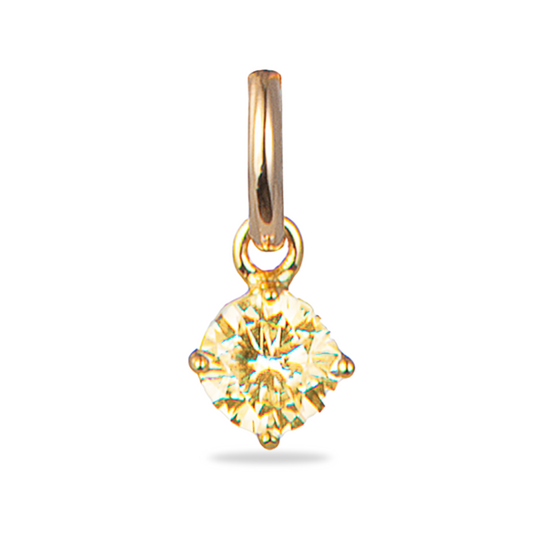 Birthstone Charm Bedel - 18k Verguld