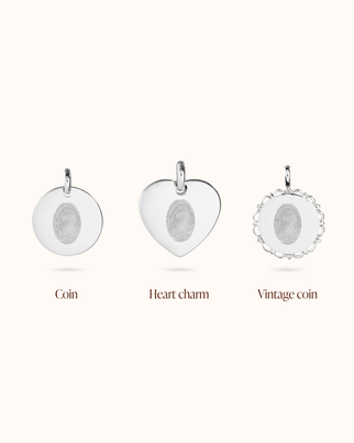 Fingerprint Charm - Silver