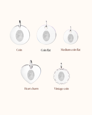 Fingerprint Charm - Silver