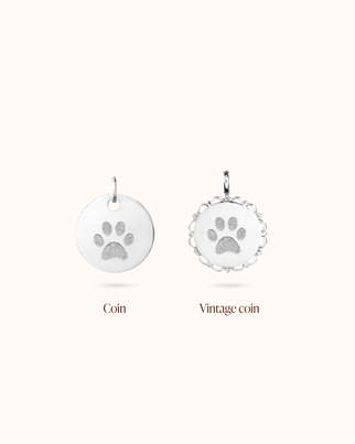 Pendentif suel Empreinte de Patte - Argent