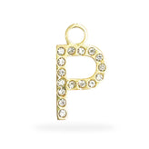 Bedel Initial party oorbel letter - Verguld
