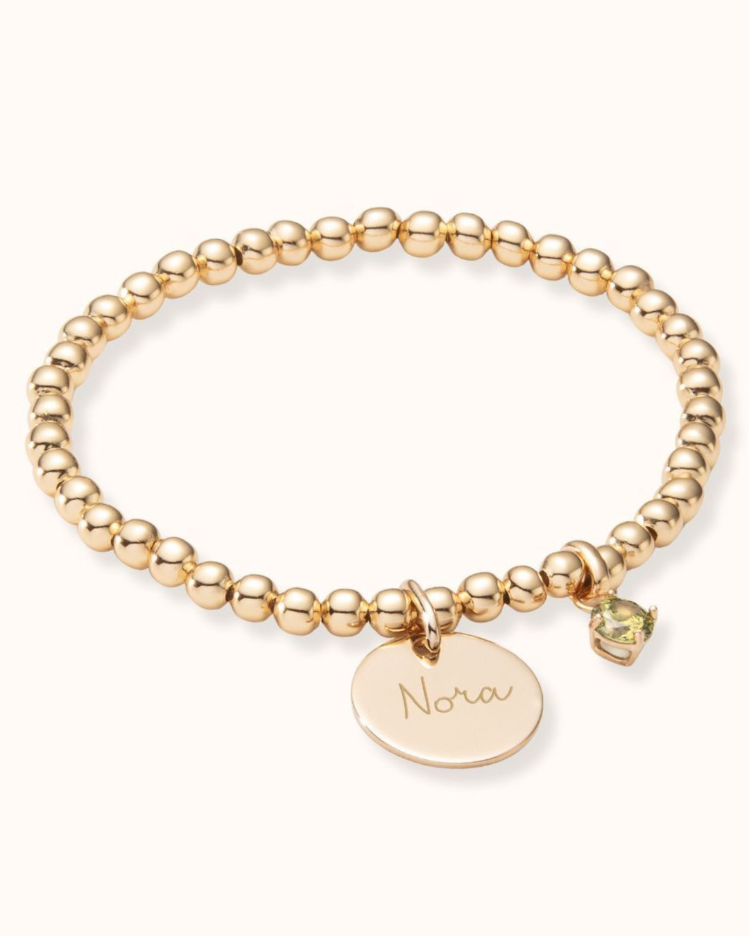 Beaded Coin Bracelet - Gold plated