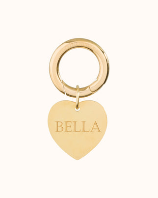 Pet Tag Heart - Stainless steel gold