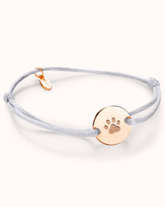 Bracelet Rond Empreinte de Patte - Or rose