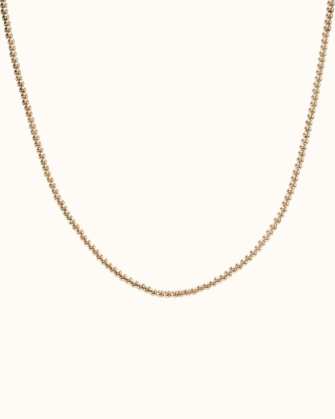 Beaded Ketting - 18k Verguld