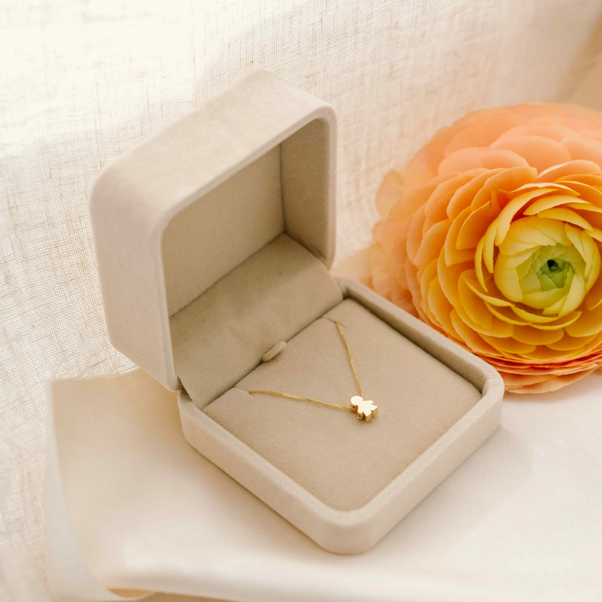 14k PROUD MOM Ketting - 14k Solid Gold