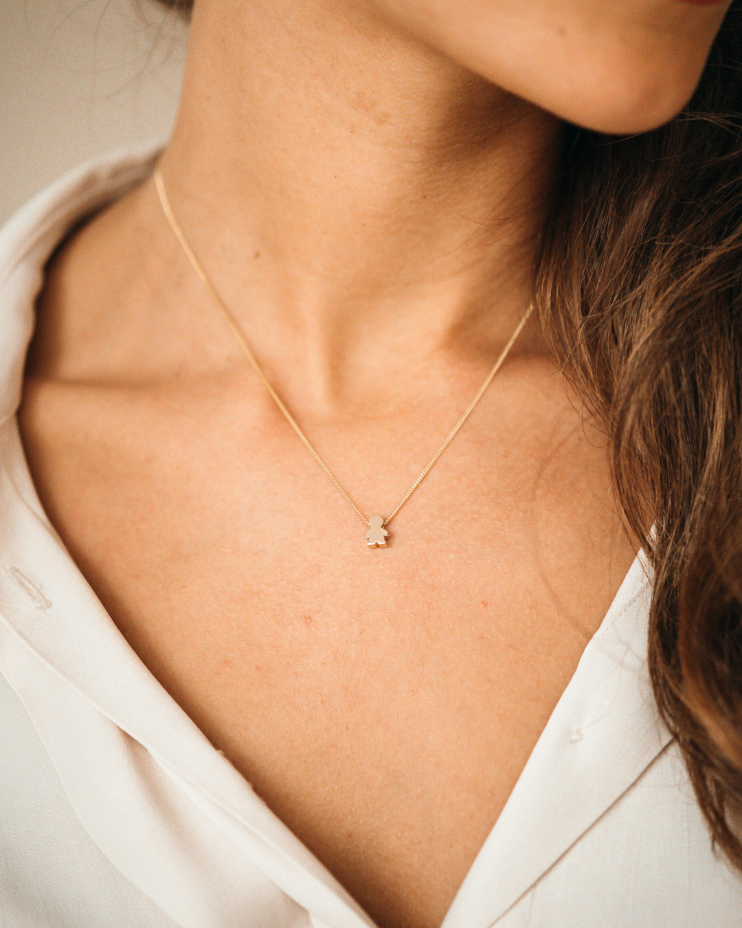 14k Losse PROUD MOM bedel voor ketting - 14k Solid Gold