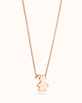 PROUD MOM Ketting - 18k Rosé Verguld