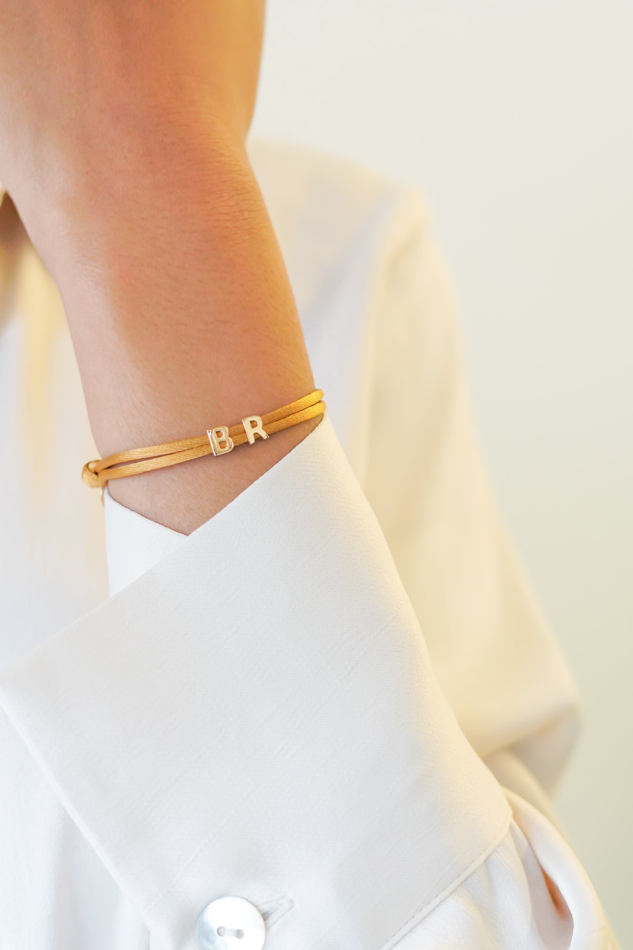 Letter Armband - 18k Verguld