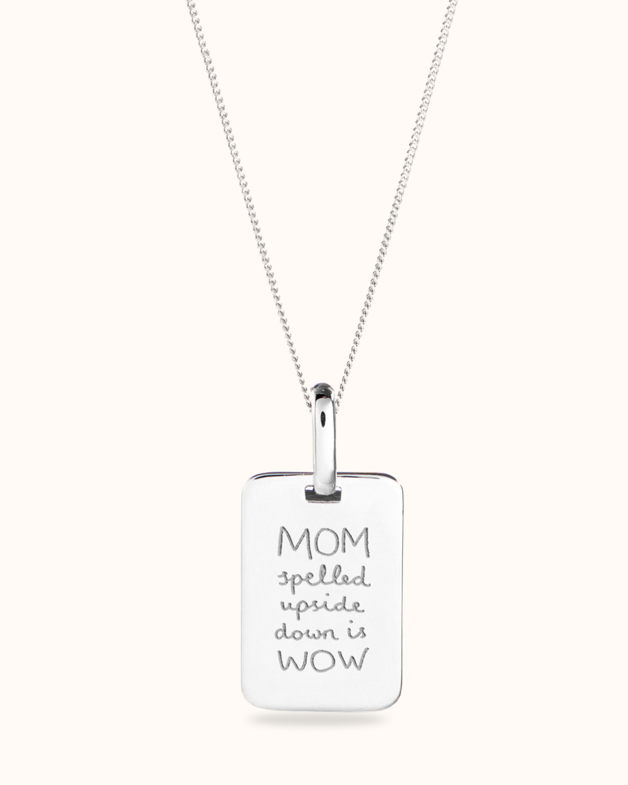Quote Necklace - Silver
