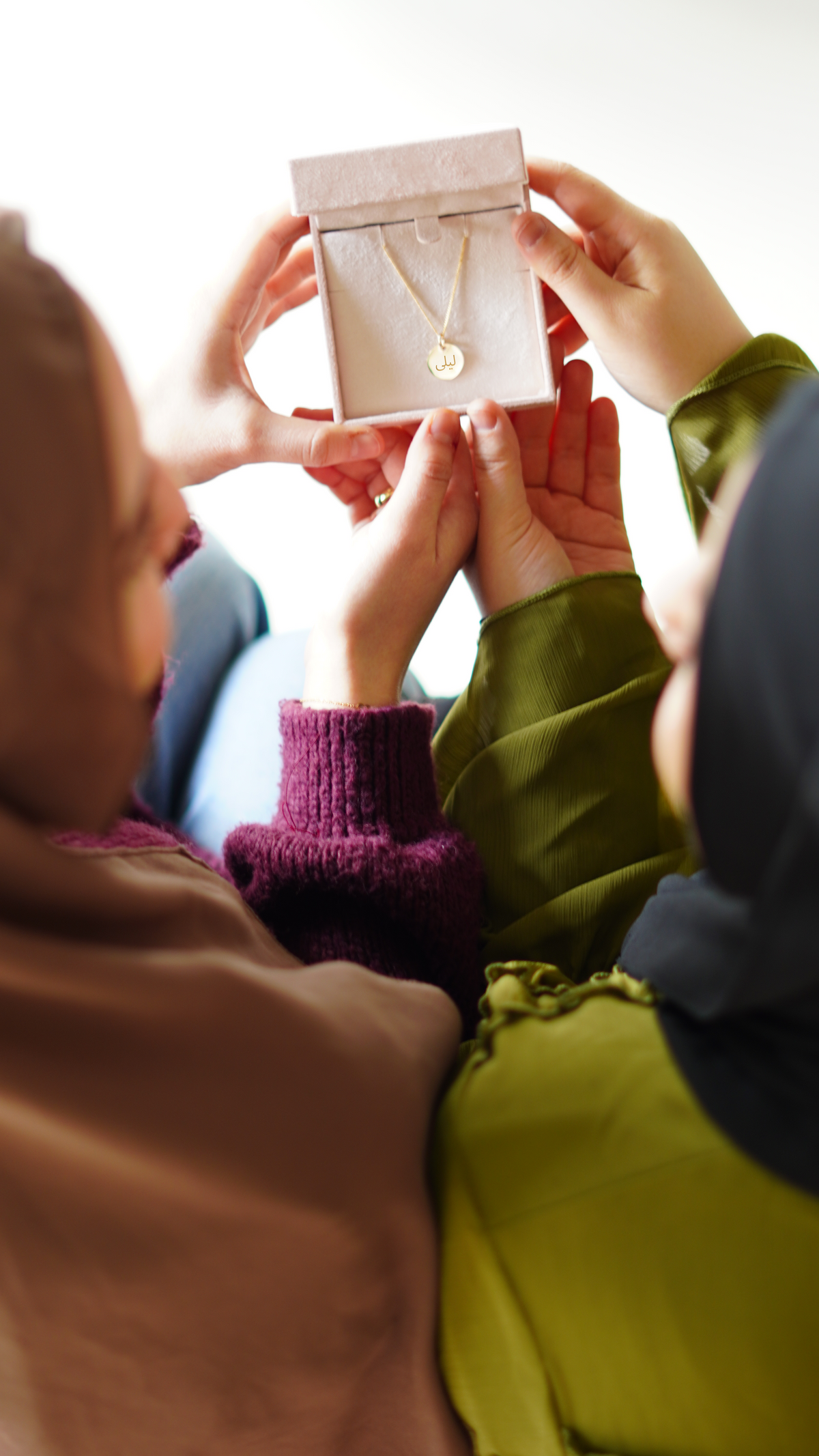 Necklace with Arabic Engraving - Gold plated
