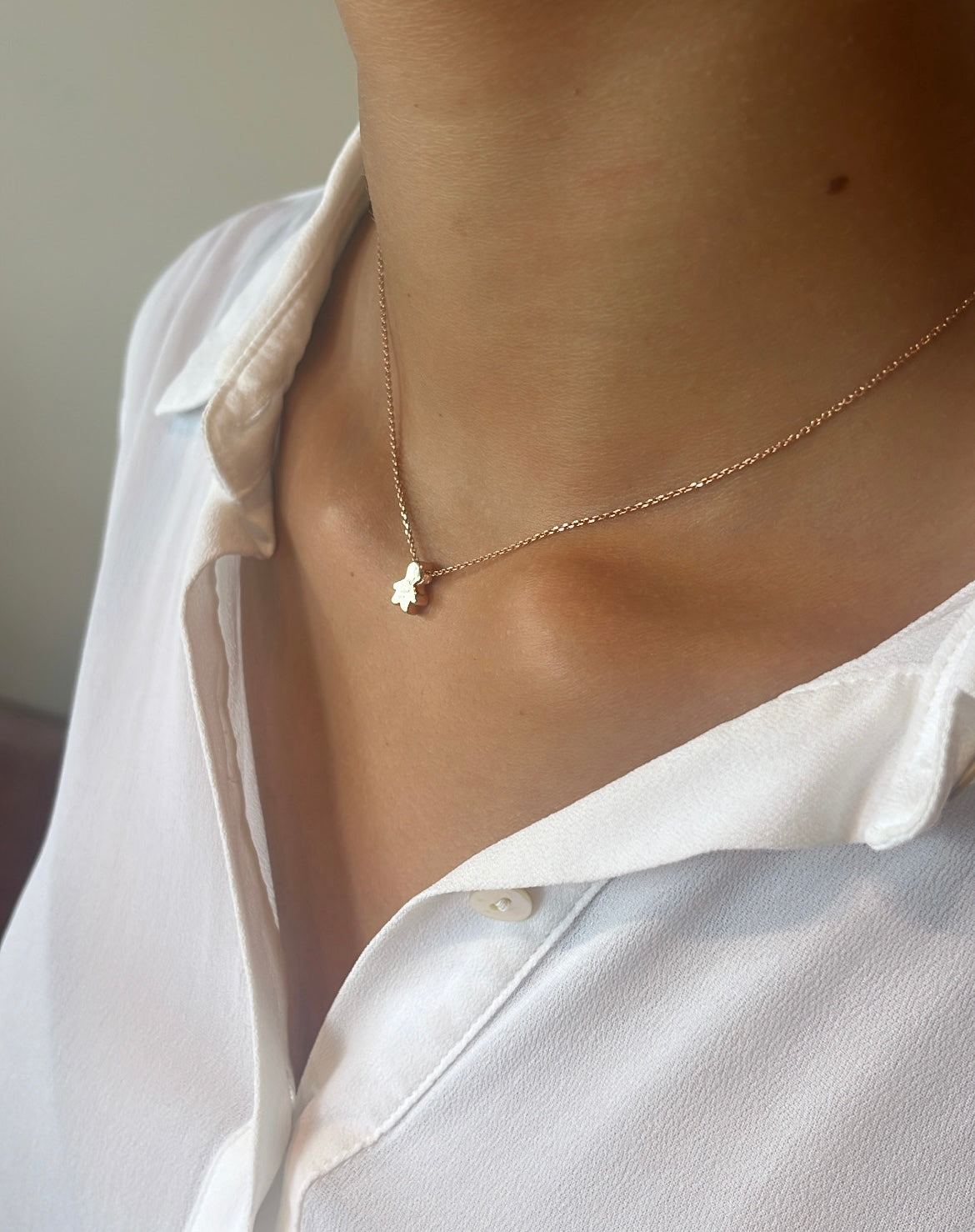 Proud Mom Choker Ketting - Rosé Verguld