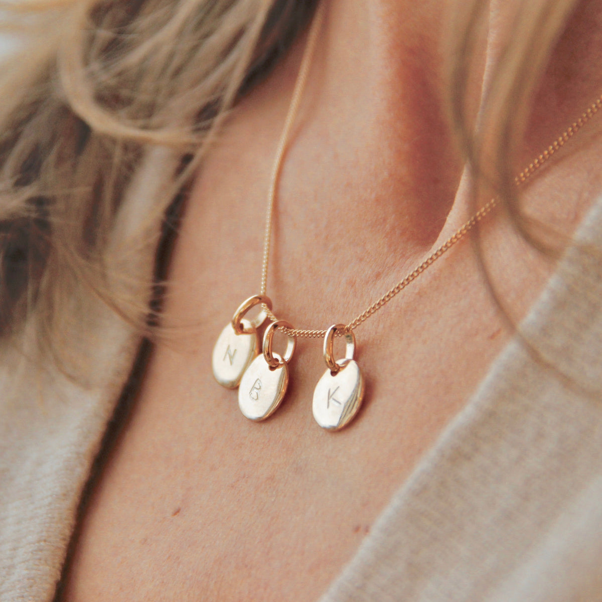 Mini Coin Kette - Vergoldet