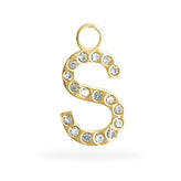 Bedel Initial party oorbel letter - Verguld